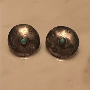 Sterling and Turquoise Stud Earrings